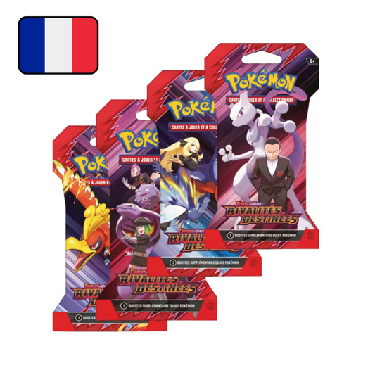 Art Set 4 Boosters Pokémon - Rivalités Destinées - EV10 - Booster sous Blister - FR