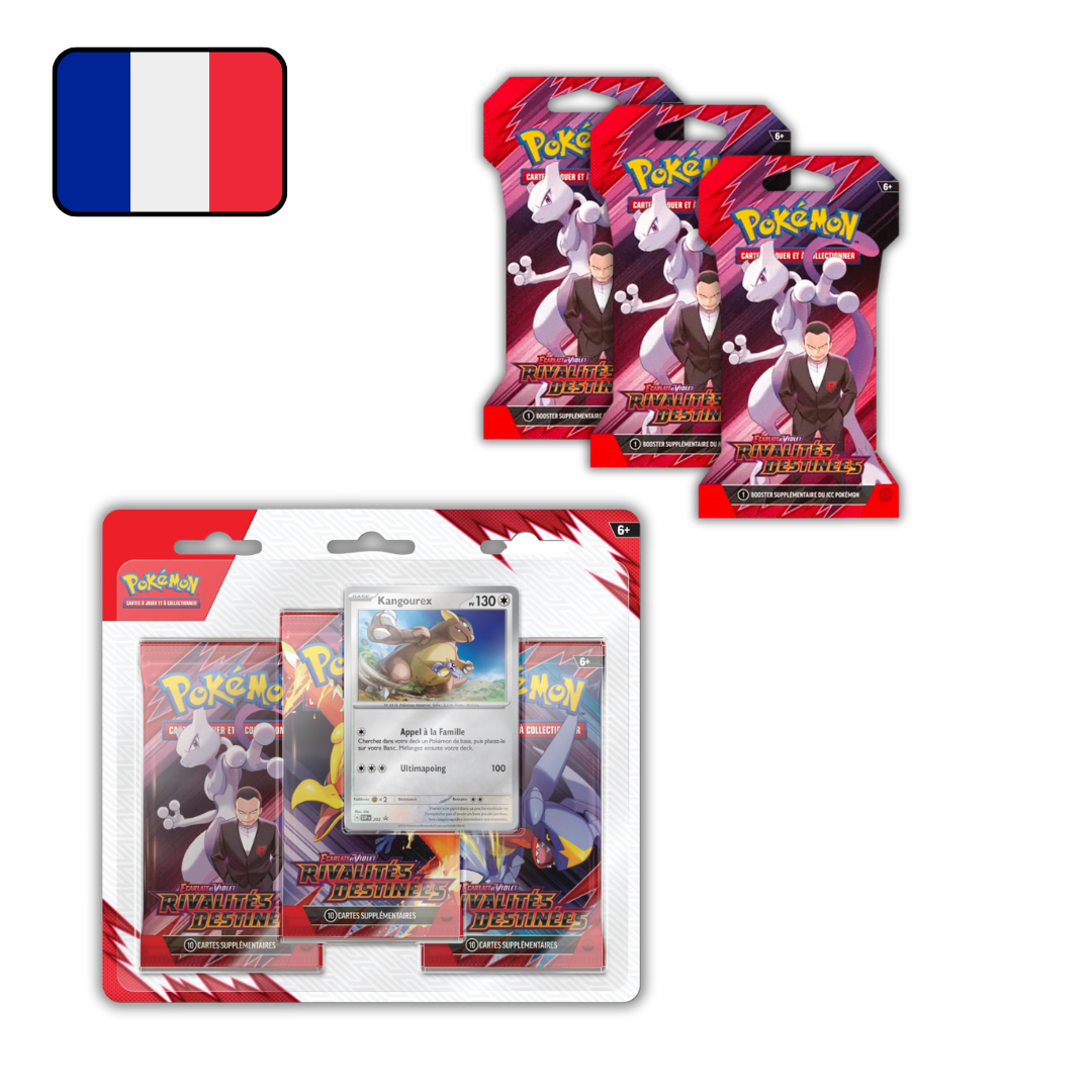 Pack Pokémon - Tripack EV10 Rivalités Destinées & 3 Blisters EV10 Rivalités Destinées