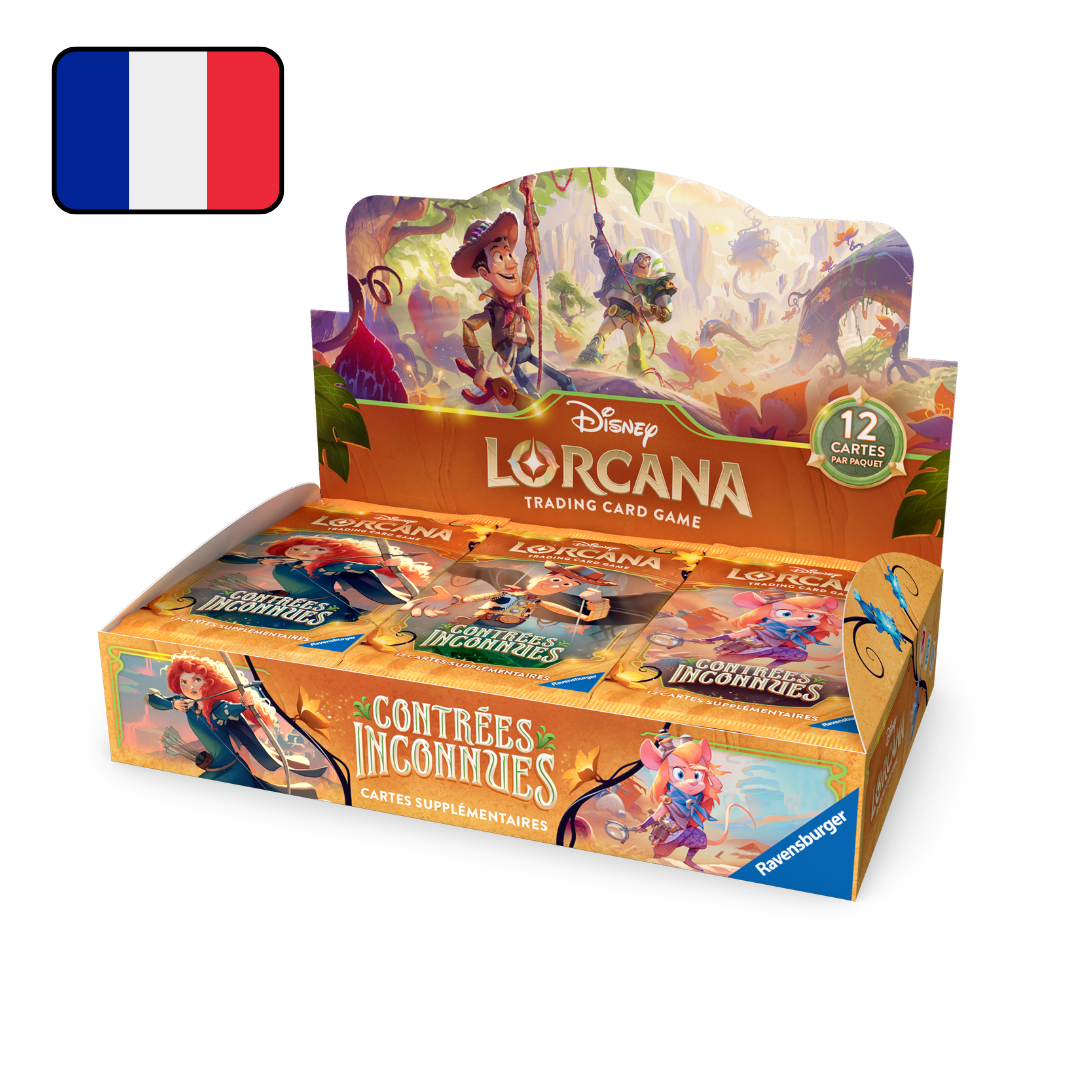 Display de 24 Boosters Lorcana - Chapitre 12 : Contrées Inconnues