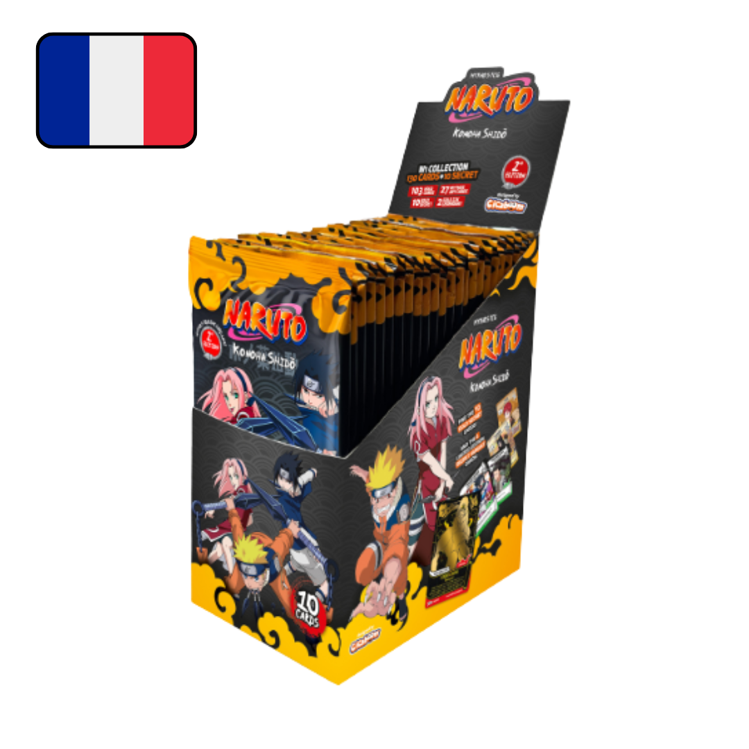 Display de 24 Boosters Naruto Mythos TCG - Chapitre 1 : Konoha Shidō - 2nd Edition