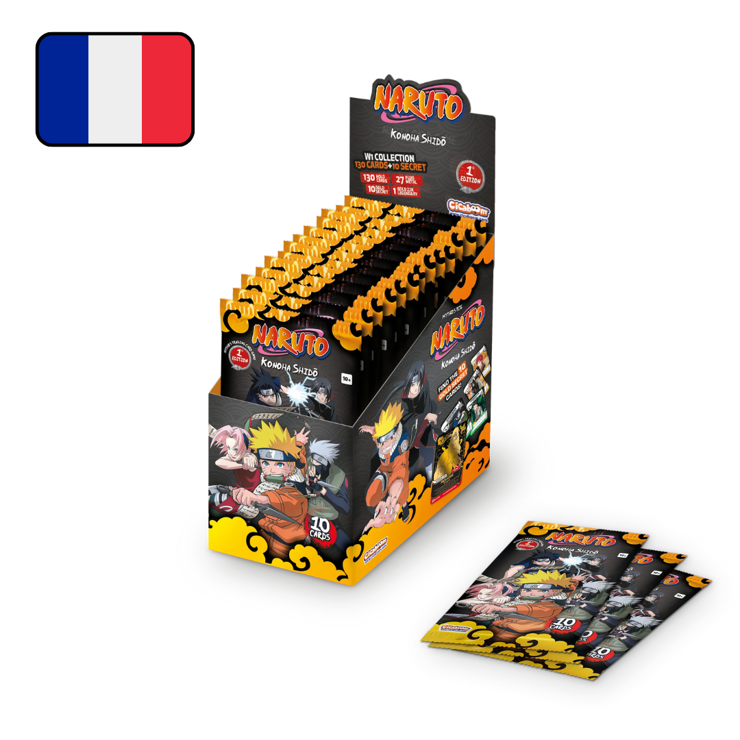 Display de 24 Boosters Naruto Mythos TCG - Chapitre 1 : Konoha Shidō - 1st Edition