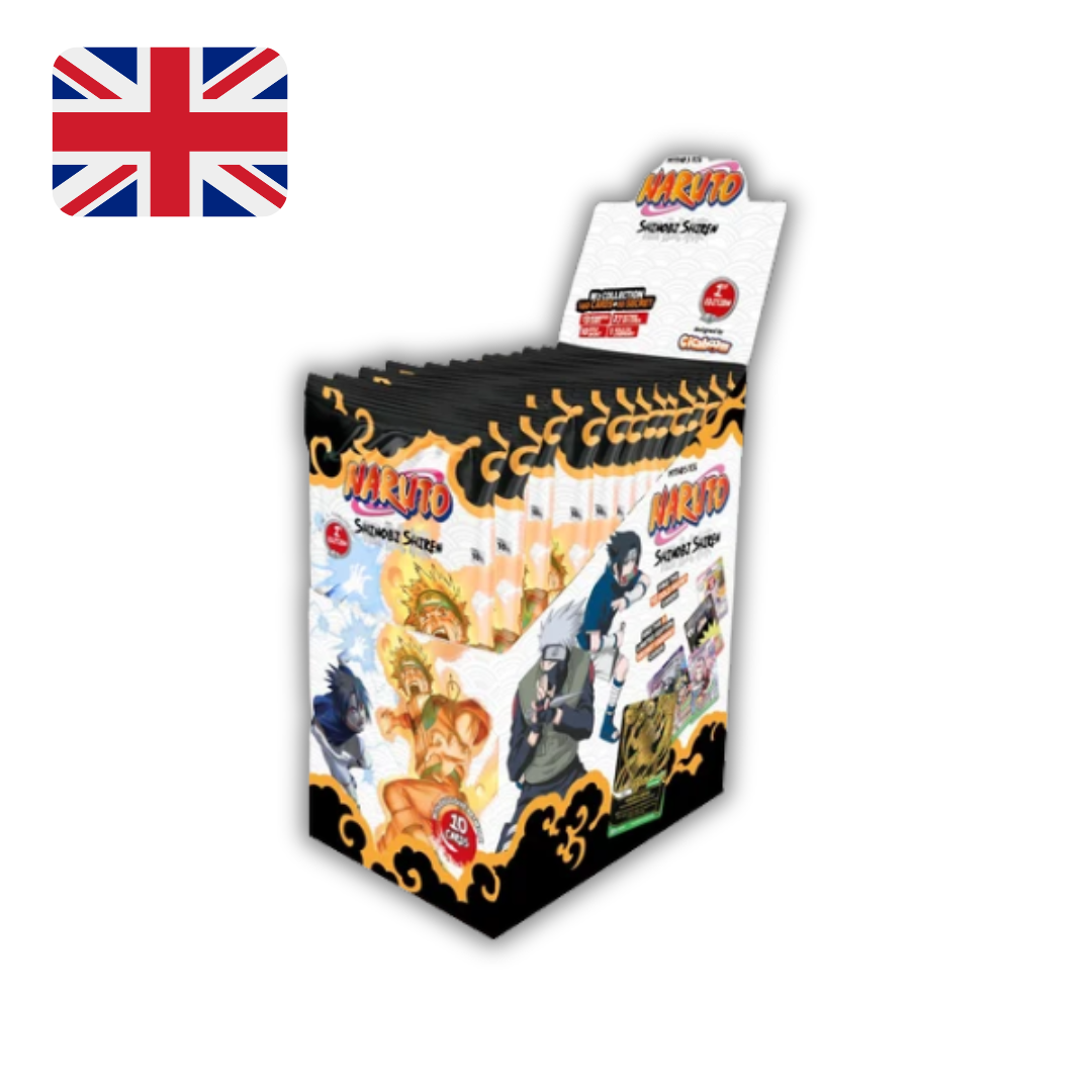Display de 24 Boosters Naruto Mythos TCG - Chapitre 2 : Shinobi Shiren - 1st Edition (ANG)